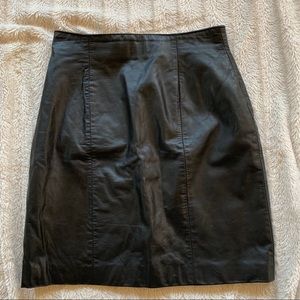 VINTAGE Byrnes & Baker Leather Skirt